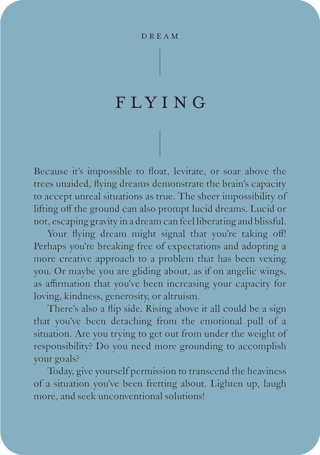 The Little Deck of Dreams: What your sleeping mind is telling you about your waking life