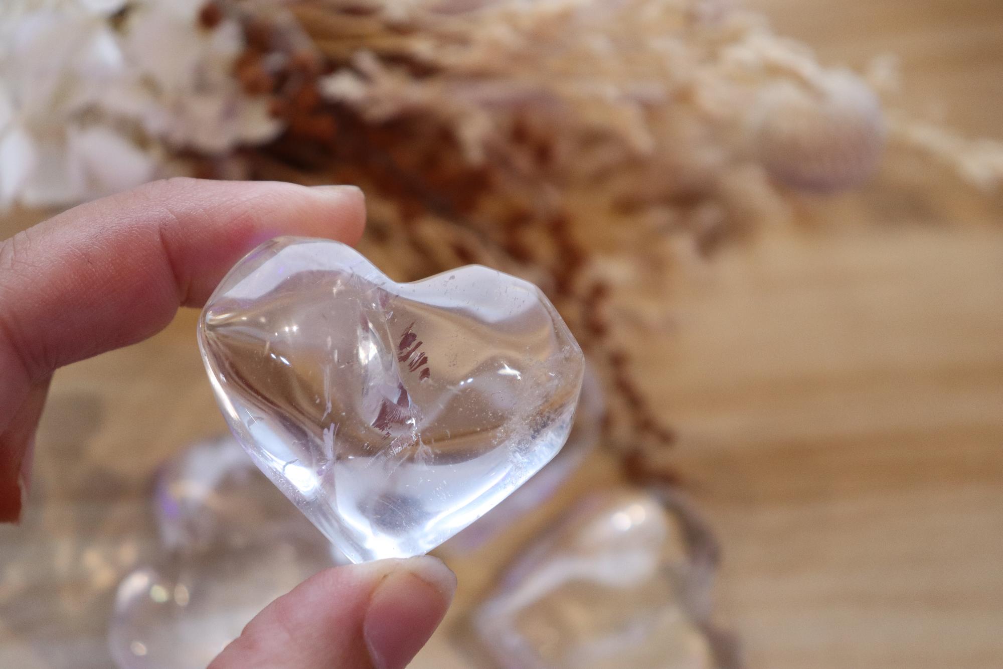 Clear Quartz Heart