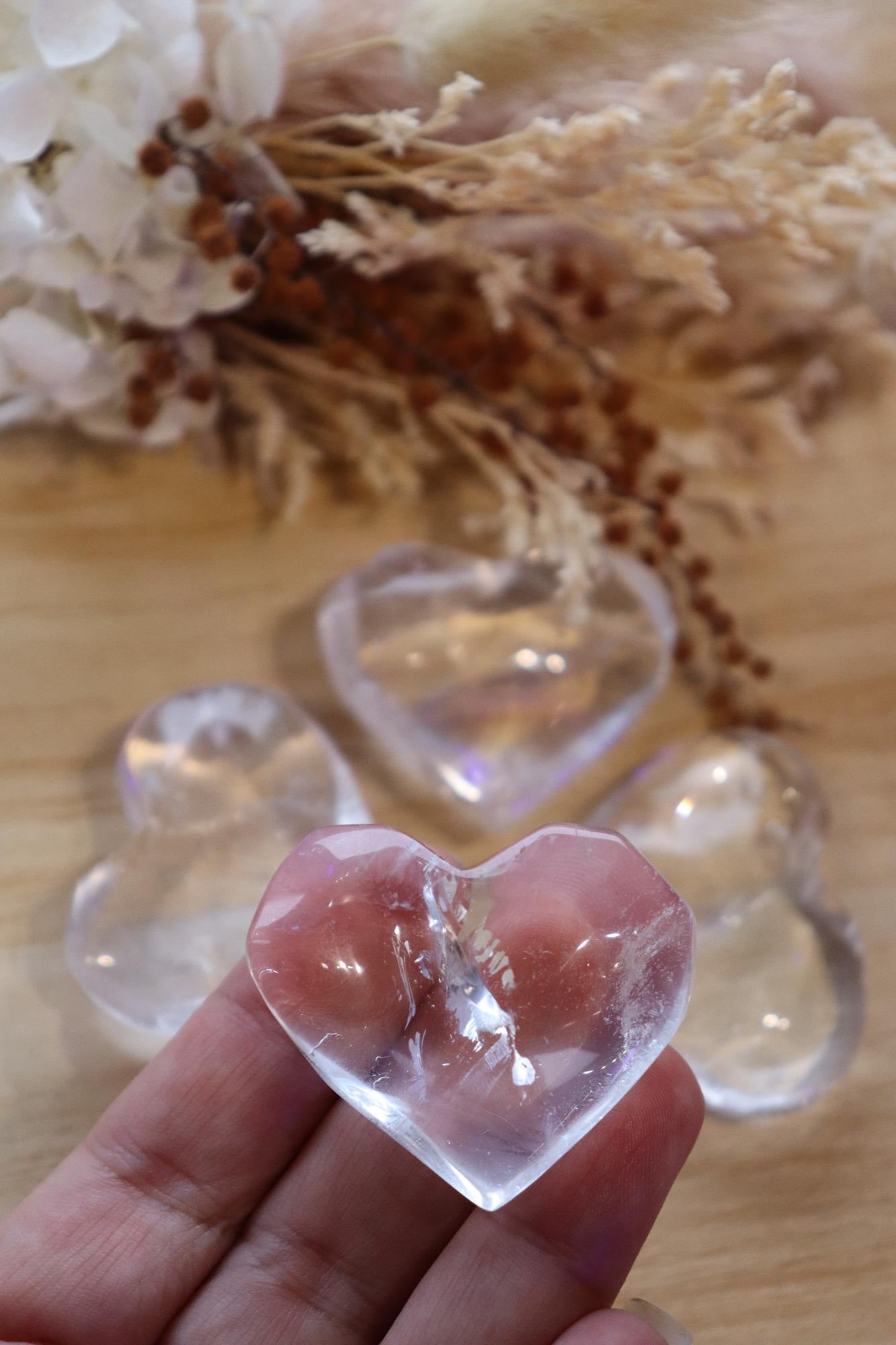 Clear Quartz Heart