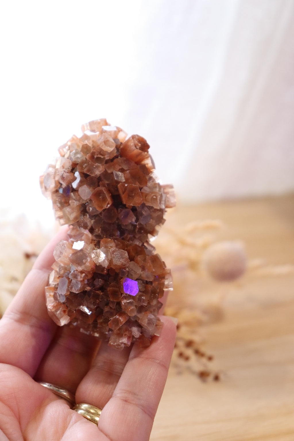 Aragonite Sputnik Cluster | Twin Double
