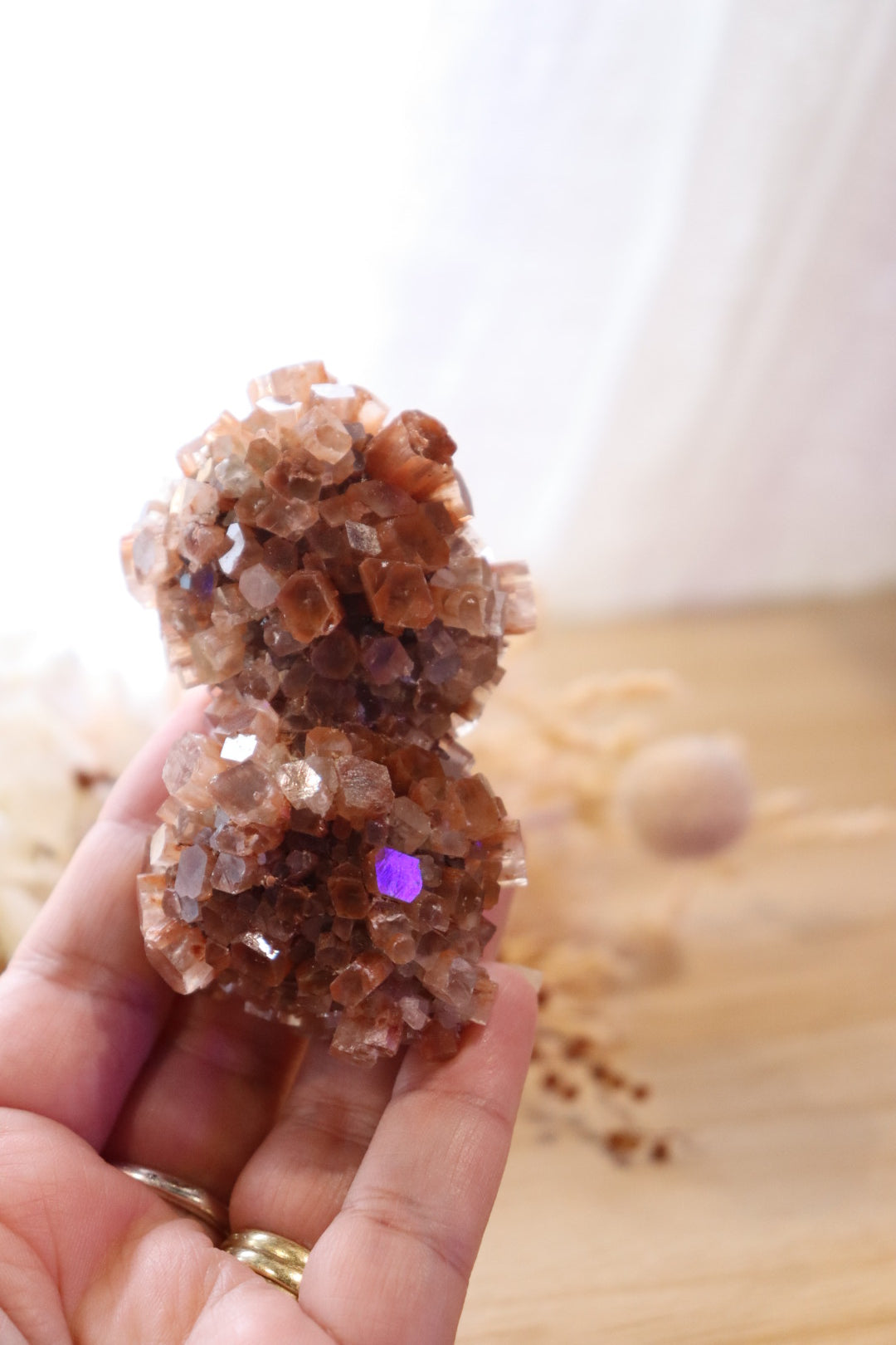 Aragonite Sputnik Cluster | Twin Double