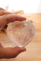 Clear Quartz Heart + Stand | 132g