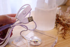 Selenite Twin Tower + Acrylic USB White Light