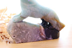 Caribbean Calcite Wolf Carving