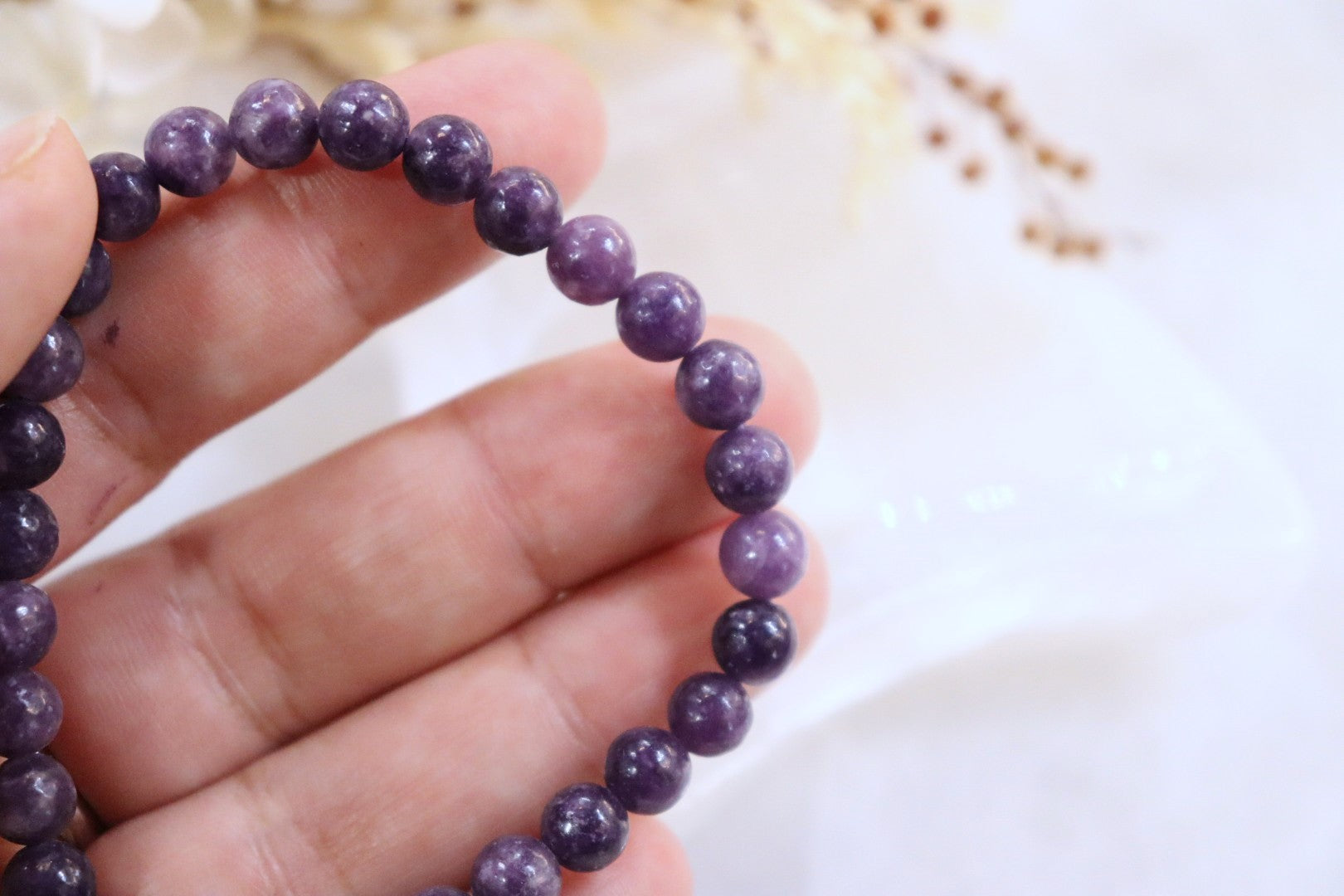 Lepidolite Bracelet | 6mm