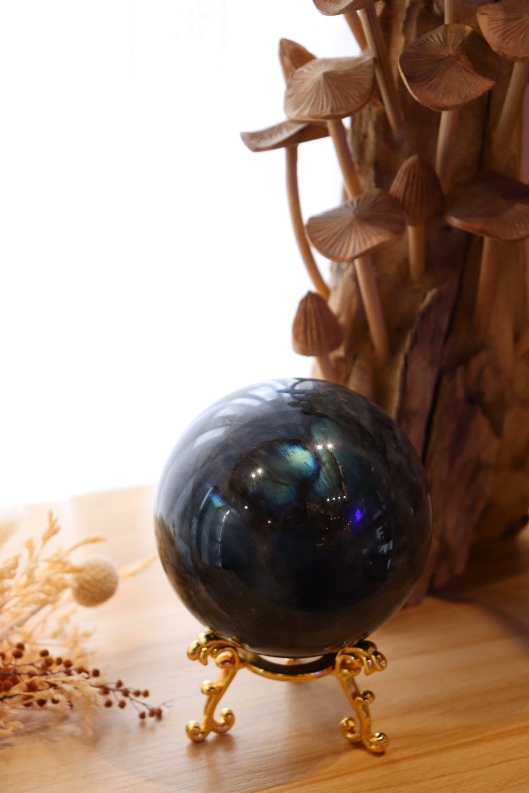 Labradorite Sphere + Stand | 1.21kg