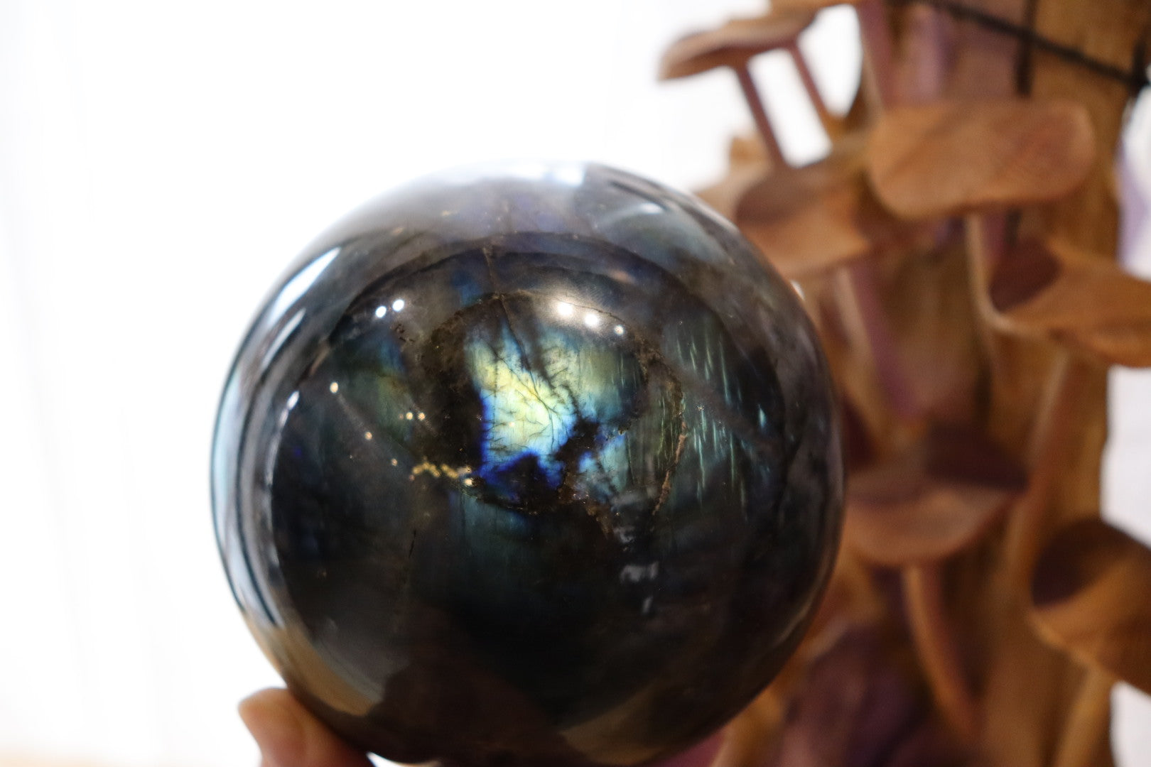 Labradorite Sphere + Stand | 1.21kg