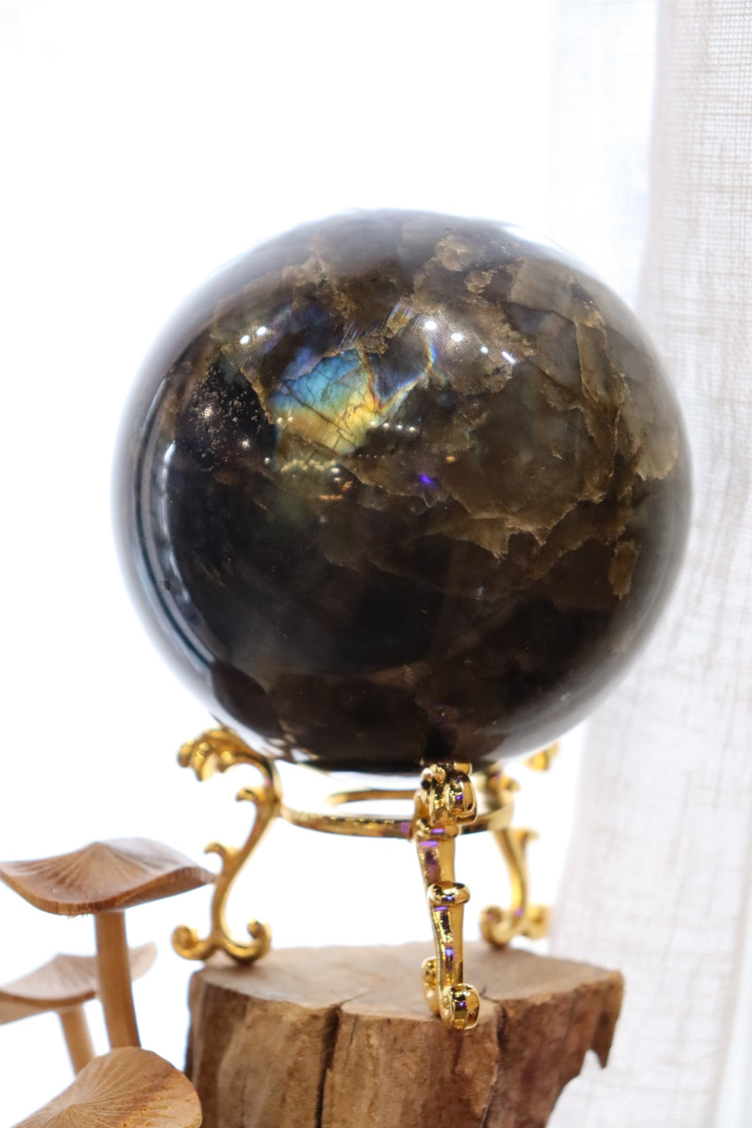 Labradorite Sphere + Stand | 1.21kg