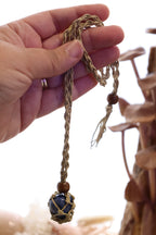 Adjustable Net Necklace Caramel | Tumble Crystal Holder