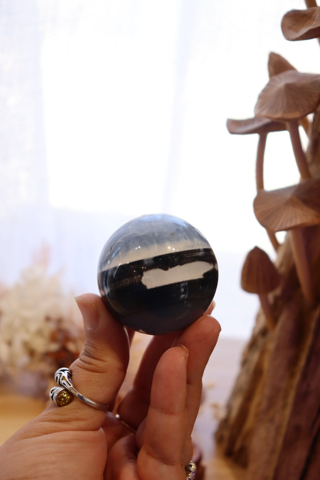 Owyhee Blue Opal Sphere + Stand | 133g