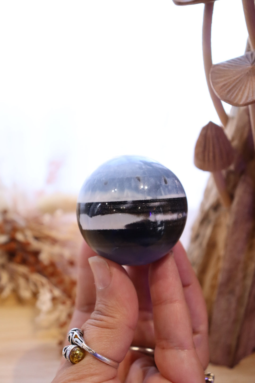 Owyhee Blue Opal Sphere + Stand | 133g