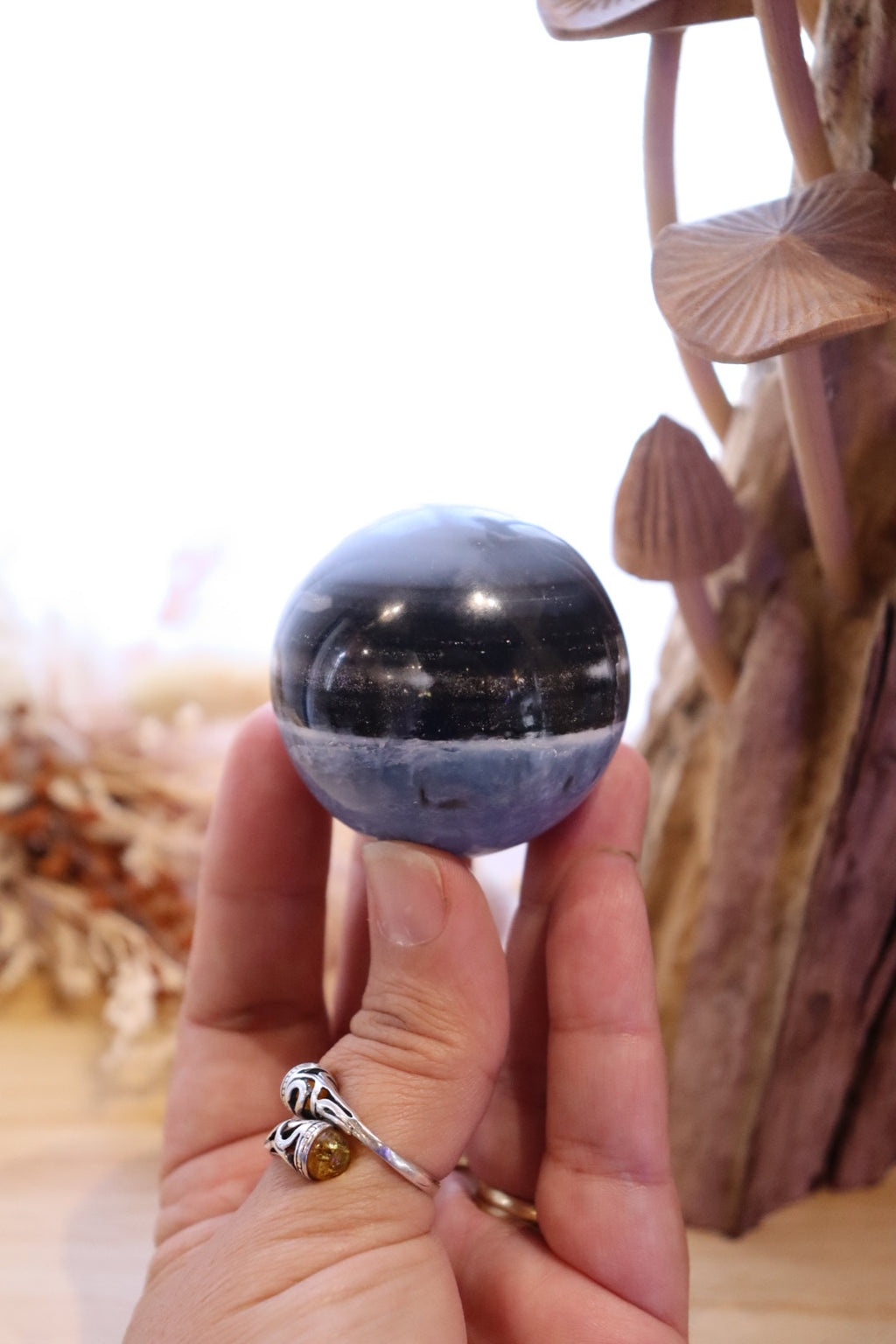 Owyhee Blue Opal Sphere + Stand | 133g