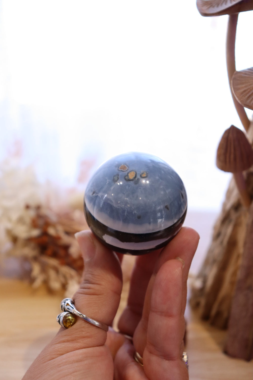 Owyhee Blue Opal Sphere + Stand | 133g