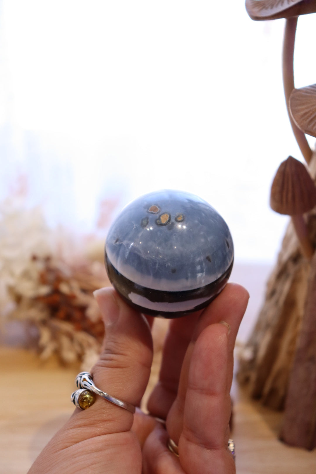 Owyhee Blue Opal Sphere + Stand | 133g