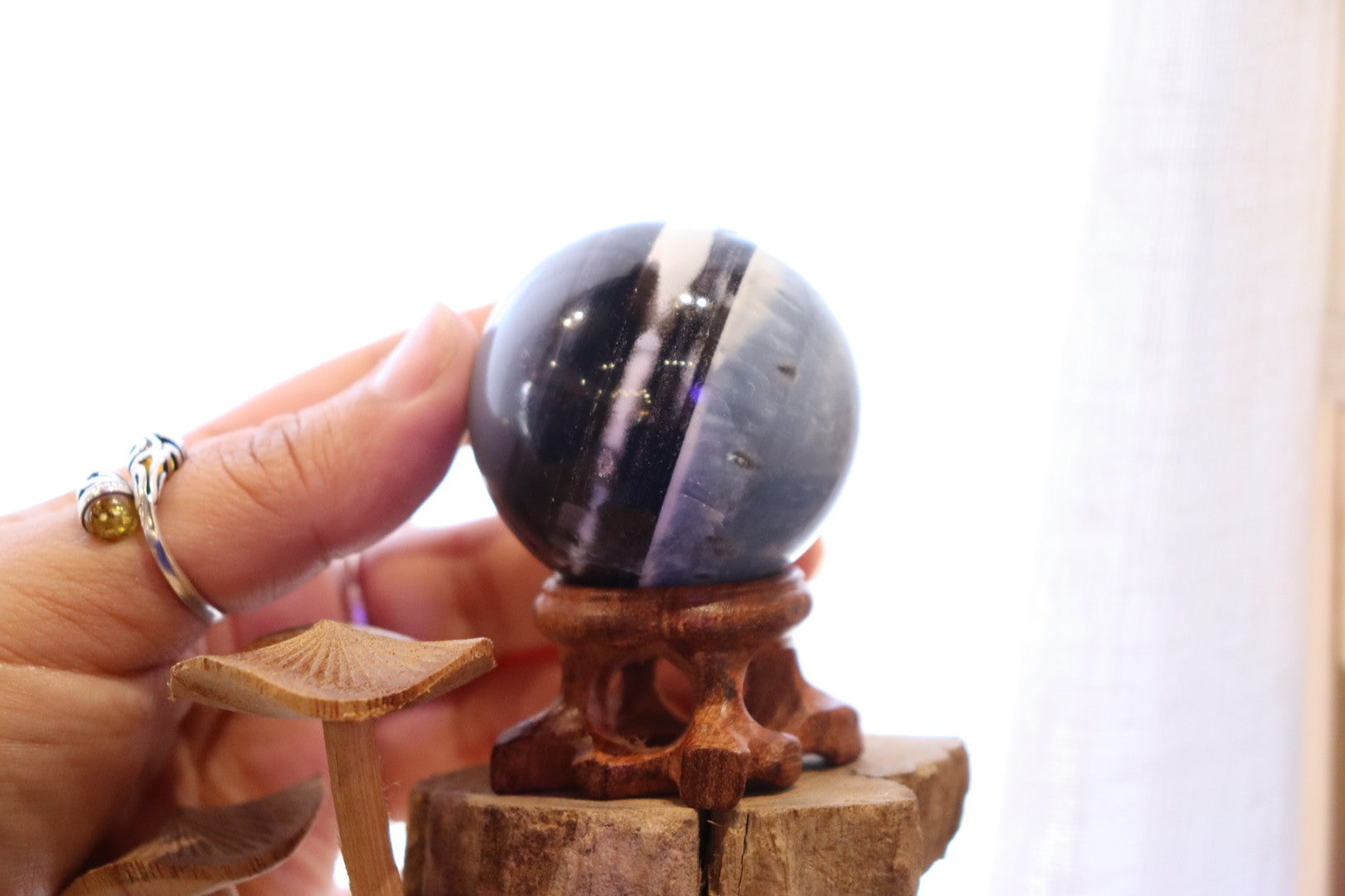 Owyhee Blue Opal Sphere + Stand | 133g