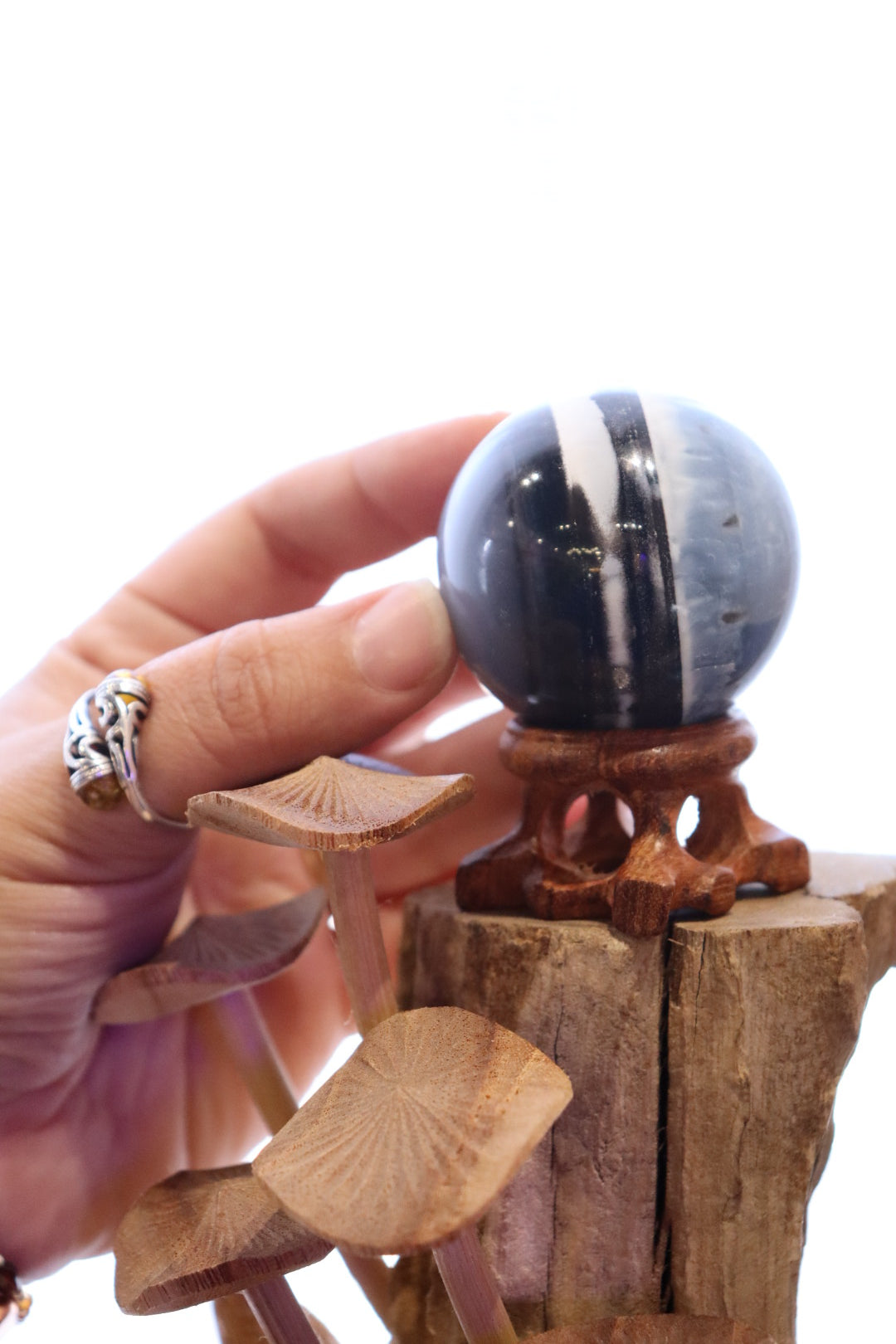 Owyhee Blue Opal Sphere + Stand | 133g