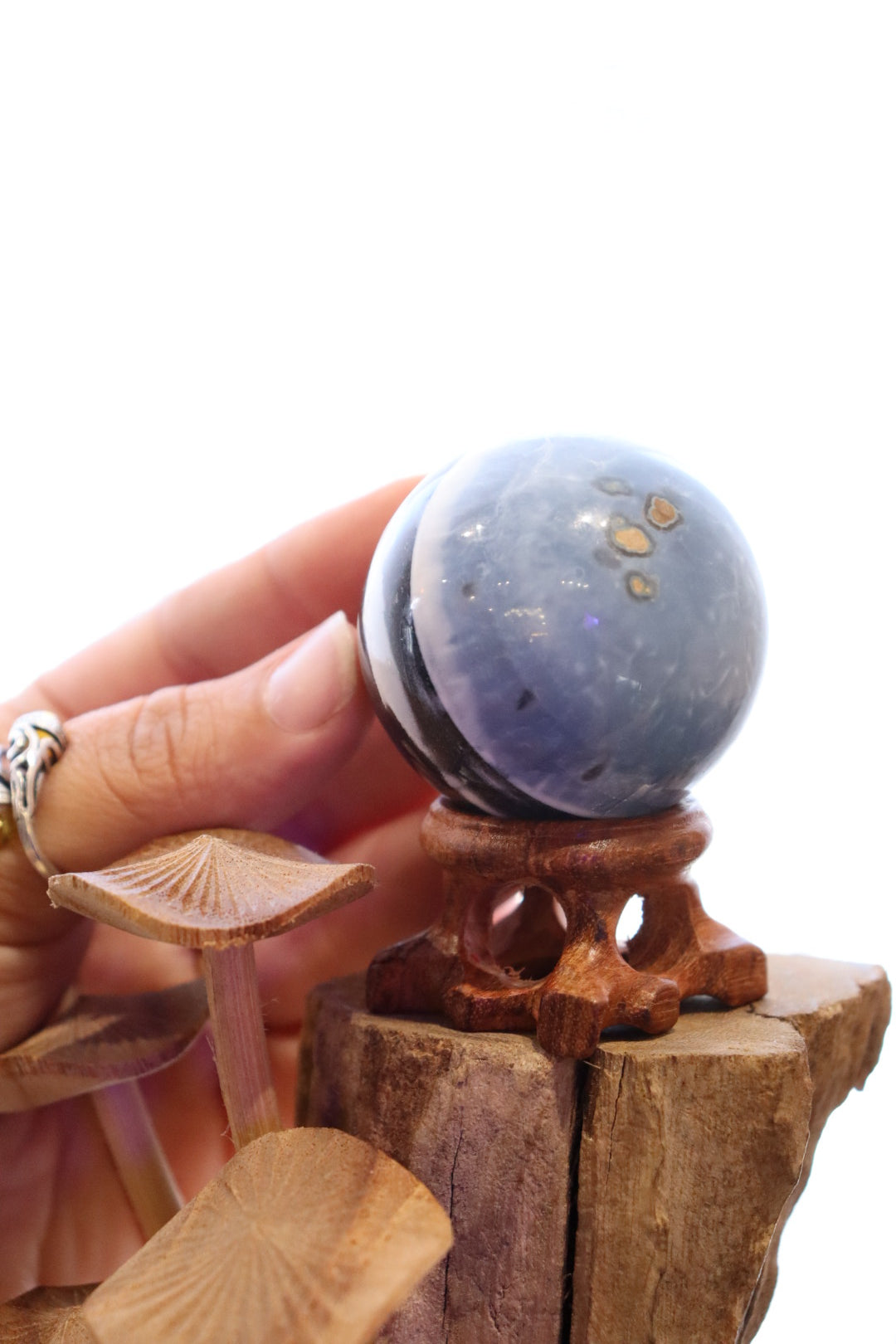 Owyhee Blue Opal Sphere + Stand | 133g