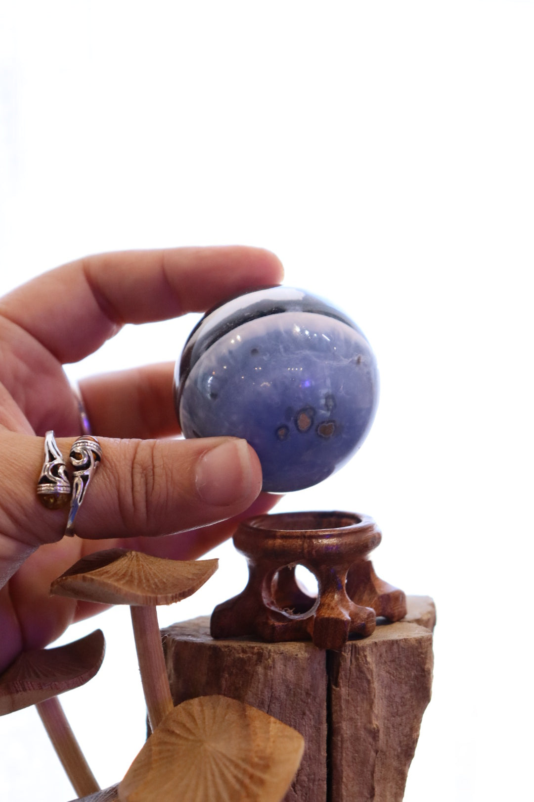 Owyhee Blue Opal Sphere + Stand | 133g