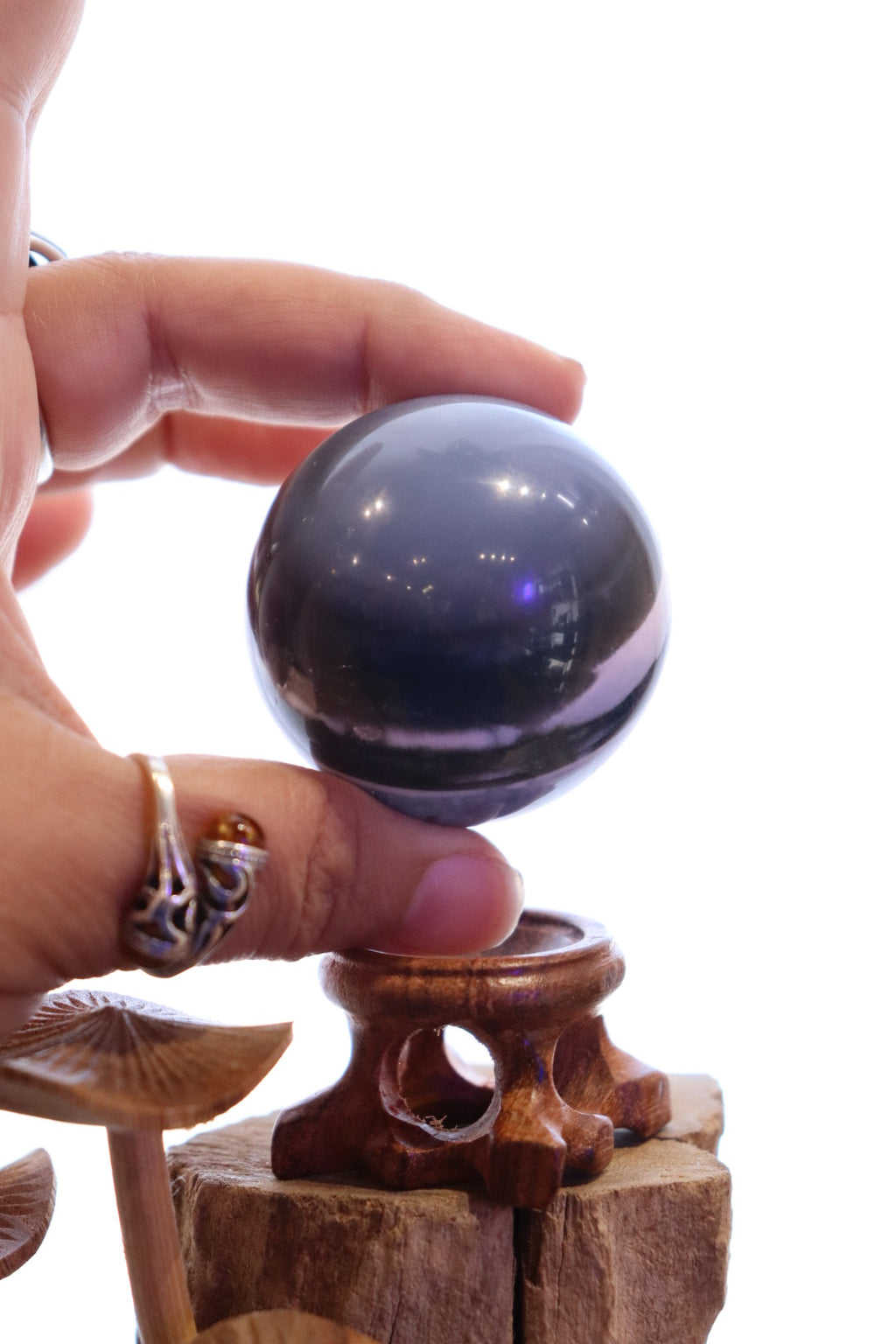 Owyhee Blue Opal Sphere + Stand | 133g