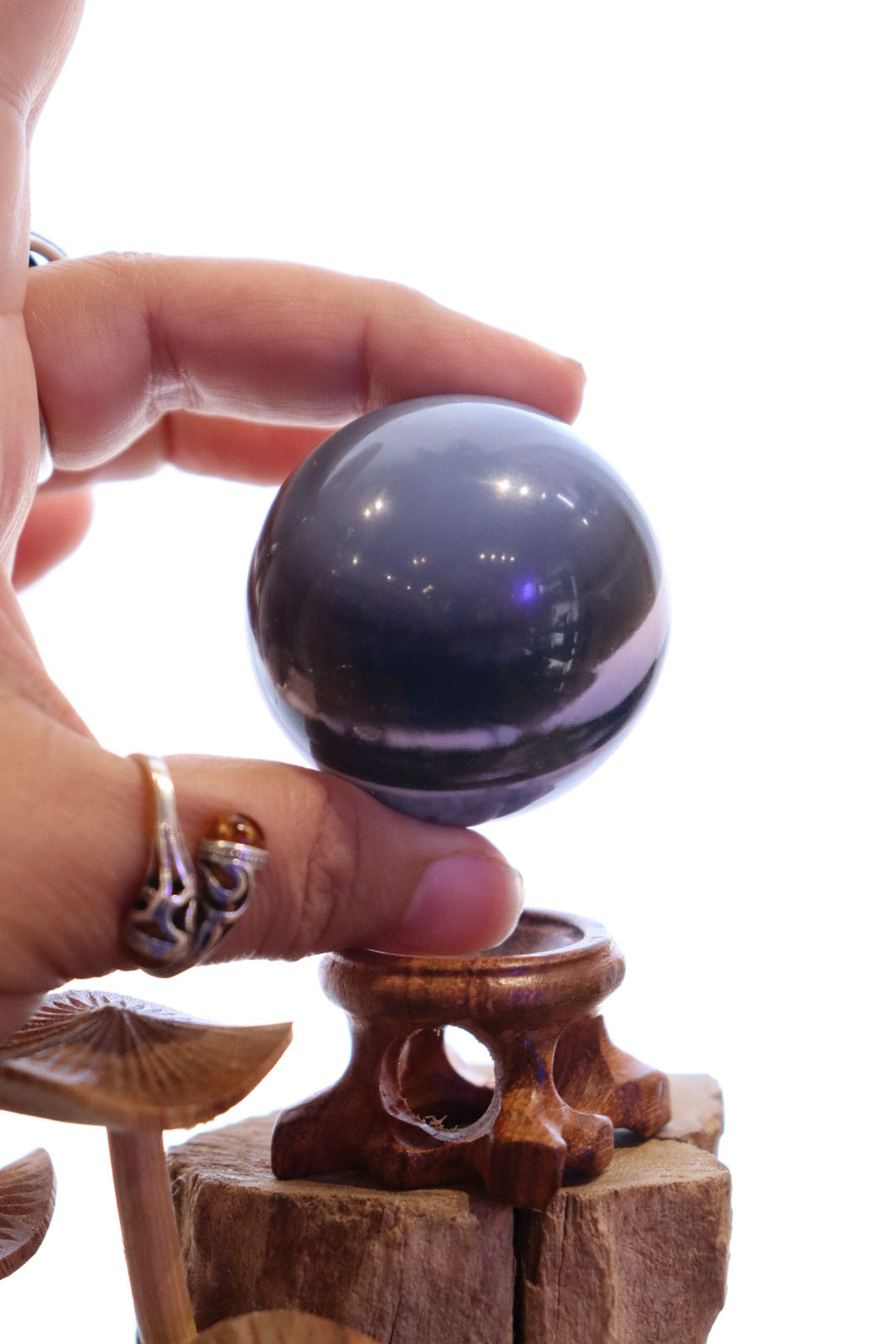 Owyhee Blue Opal Sphere + Stand | 133g