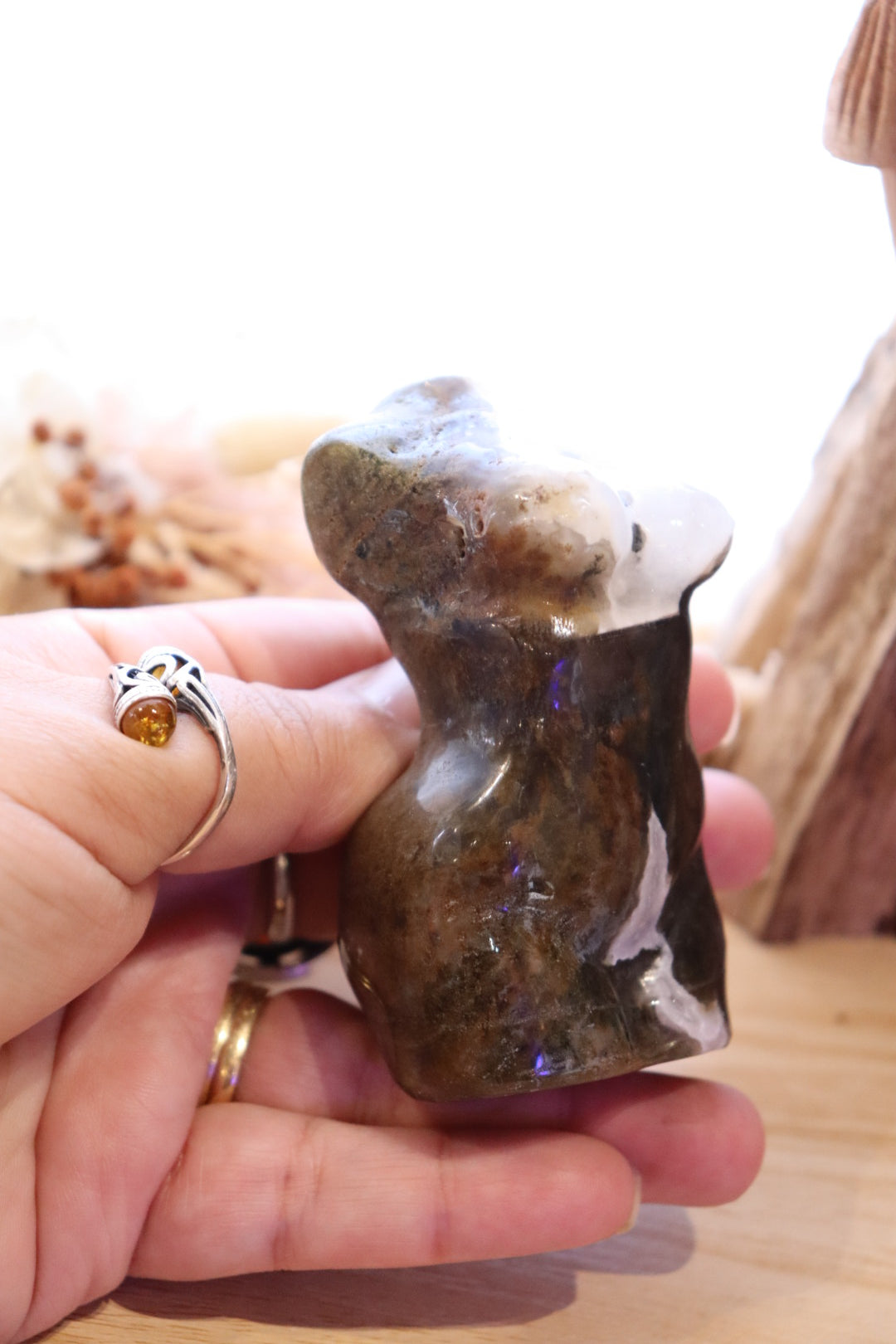 Female Body Silhouette | Moss Agate 232g