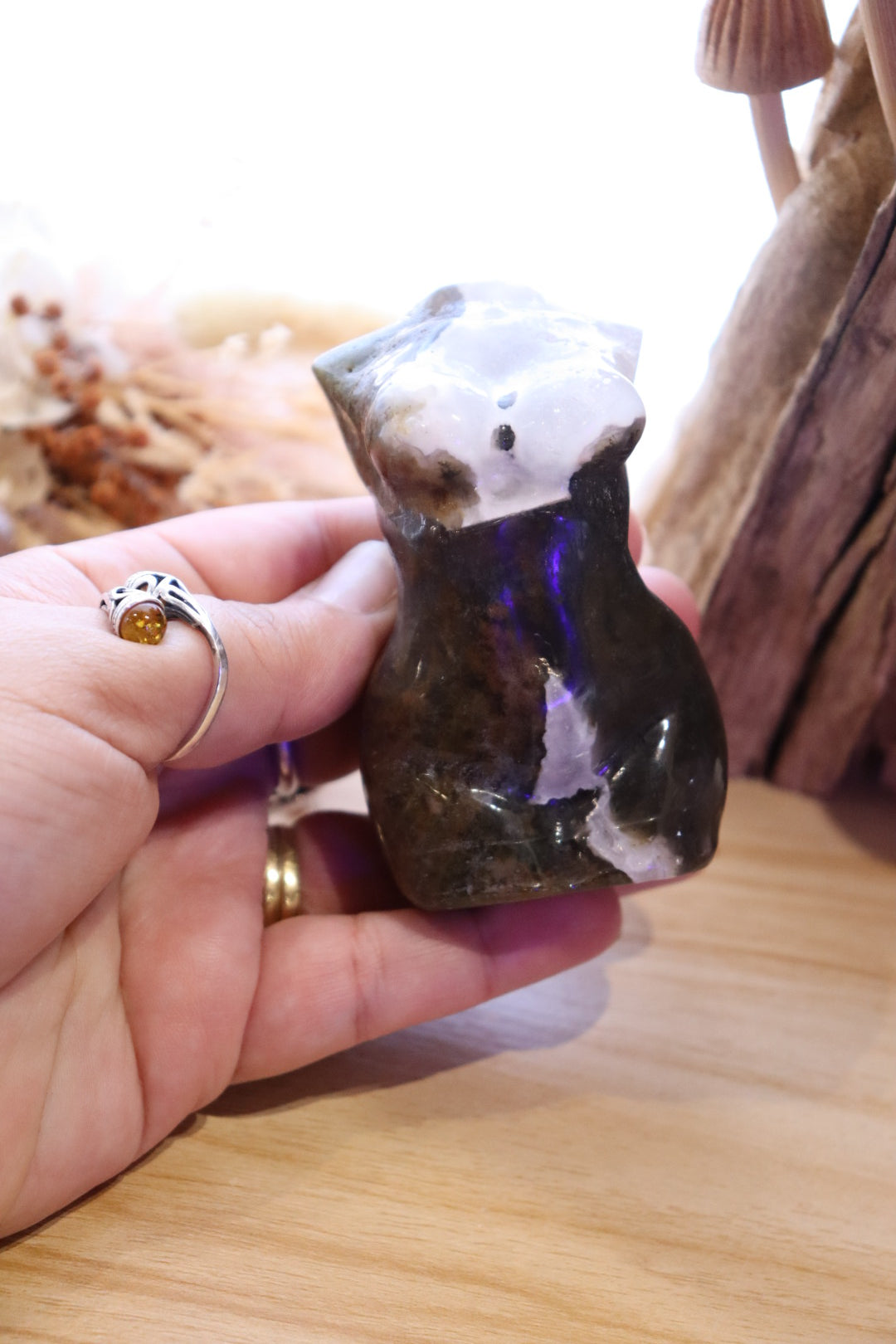 Female Body Silhouette | Moss Agate 232g