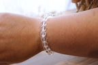 Faceted Clear Quartz Bracelet | 8mm