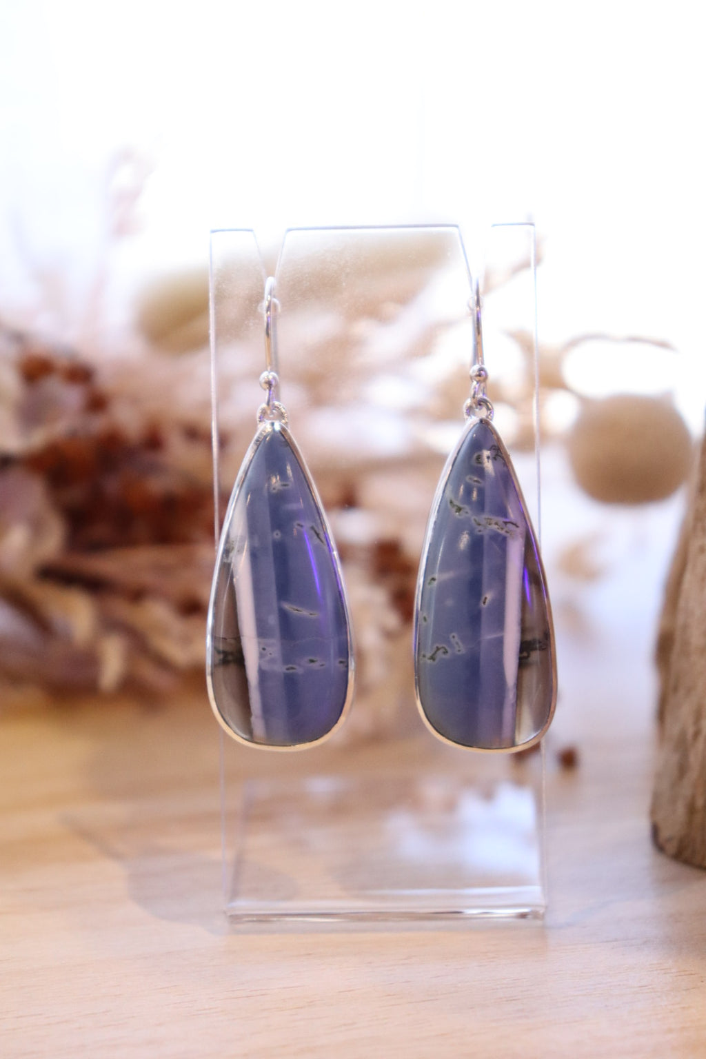 Owyhee Blue Opal Earrings | Tear Drop Set