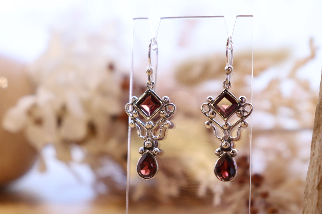 Garnet Earrings | Enchanted Drops