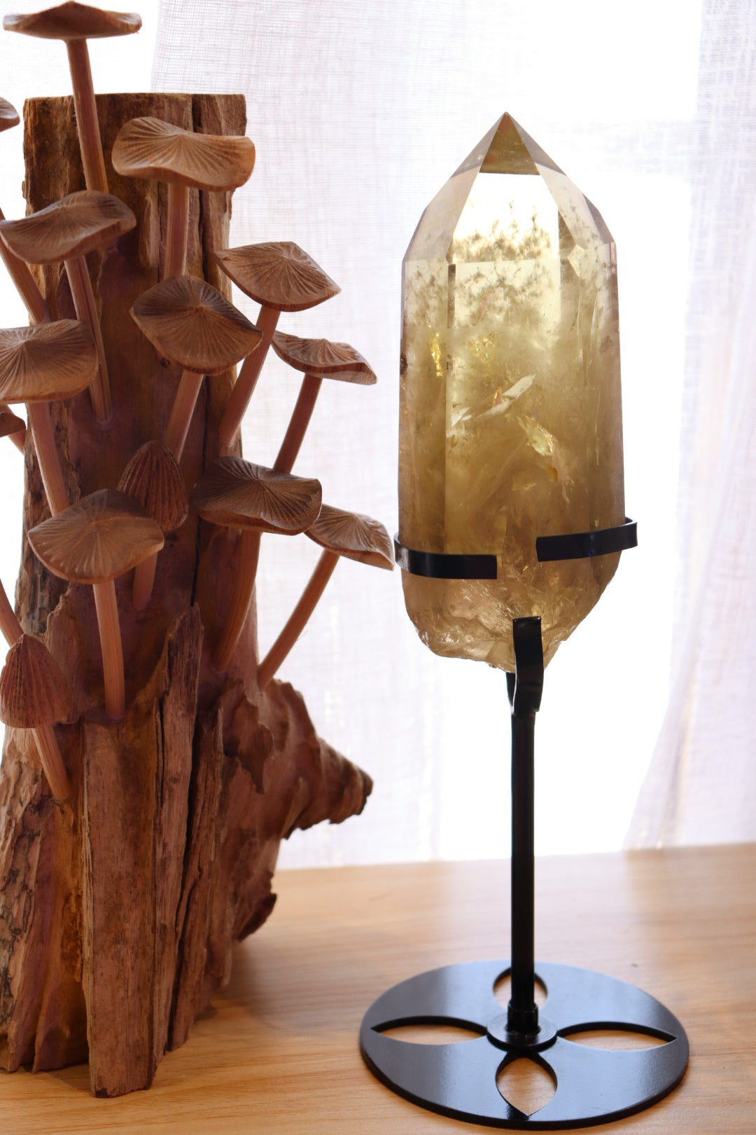 Citrine Raw Point + Stand | 774g