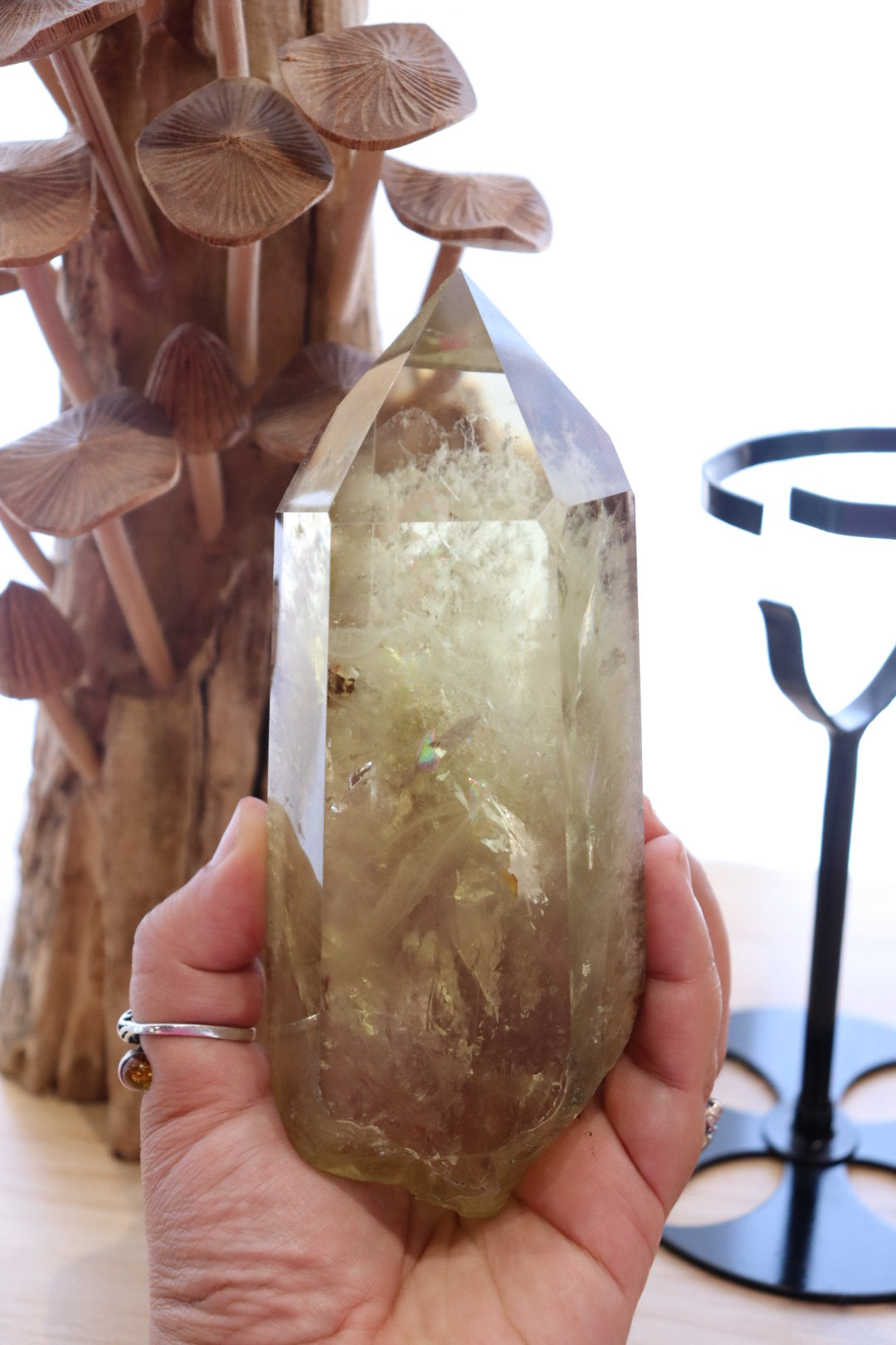 Citrine Raw Point + Stand | 774g