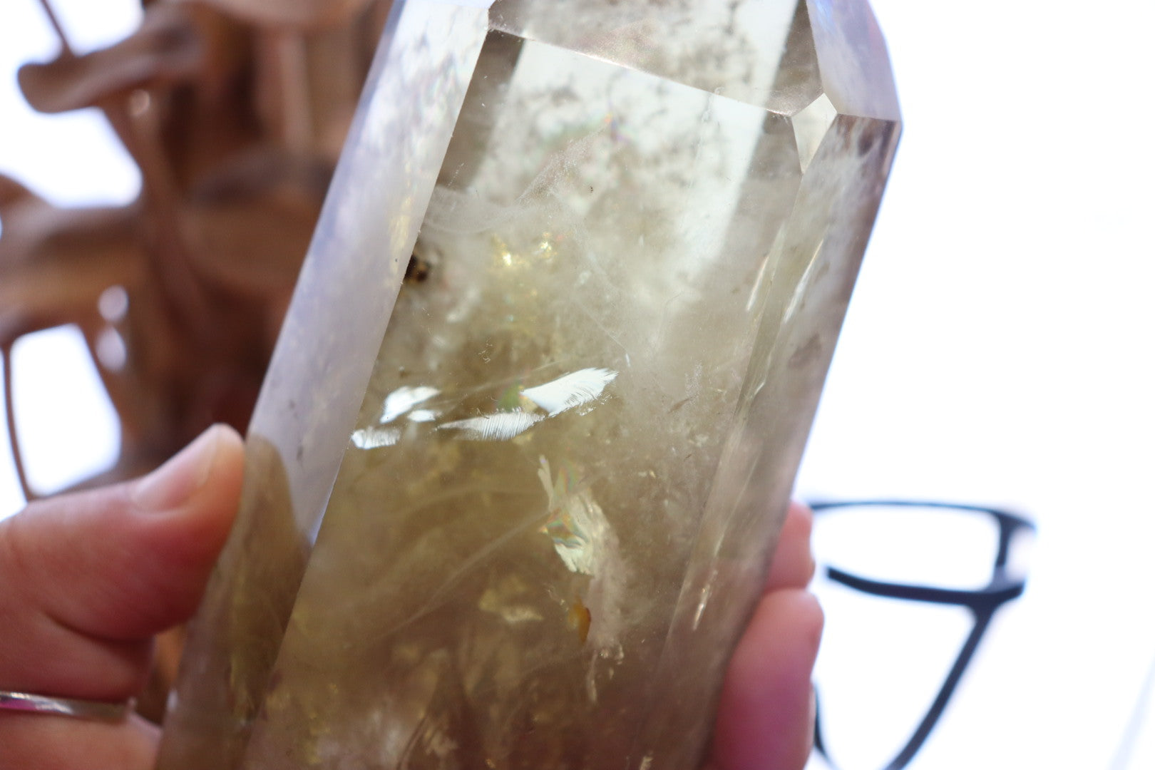 Citrine Raw Point + Stand | 774g