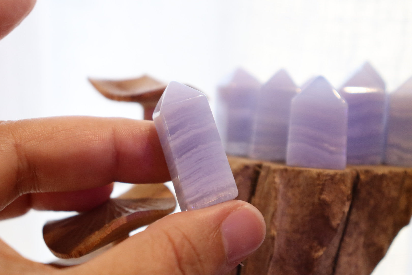 Blue Lace Agate Mini Points | 10g