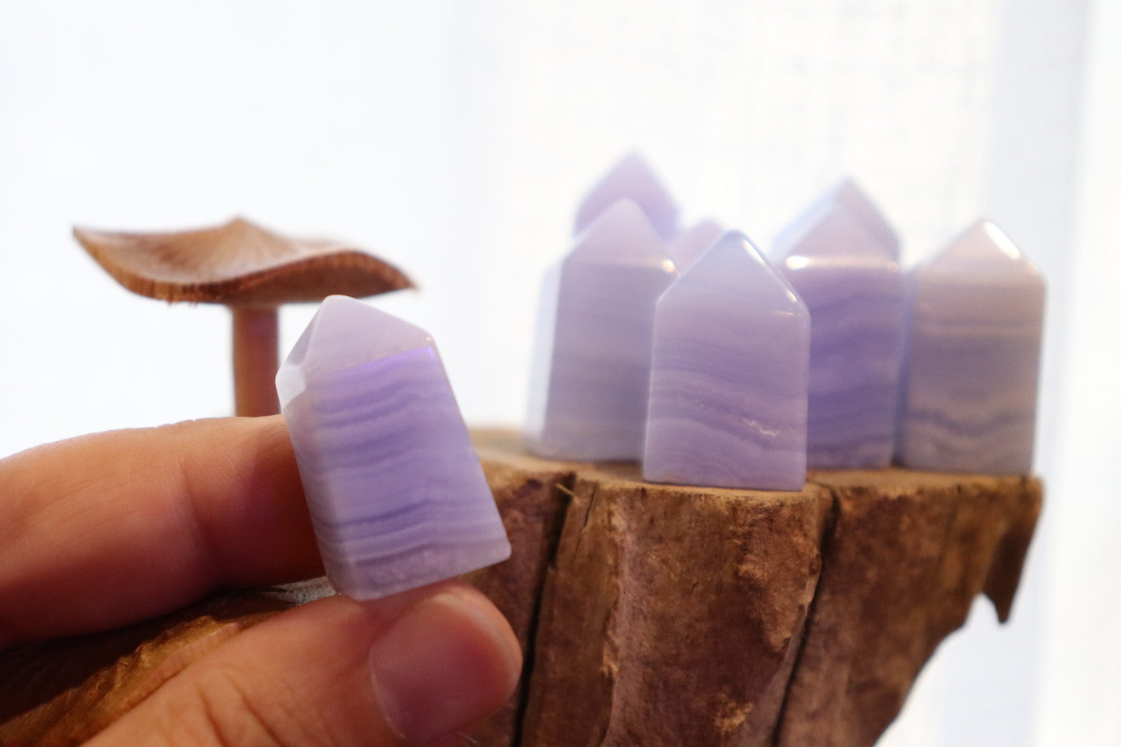 Blue Lace Agate Mini Points | 10g