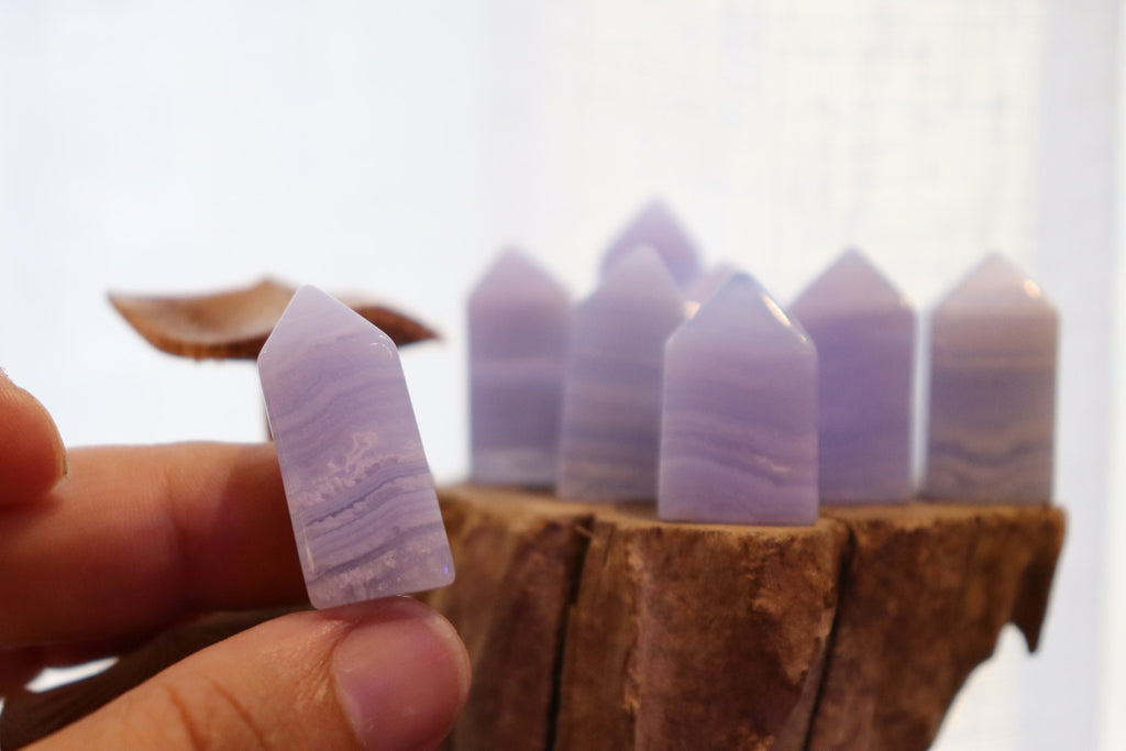 Blue Lace Agate Mini Points | 10g