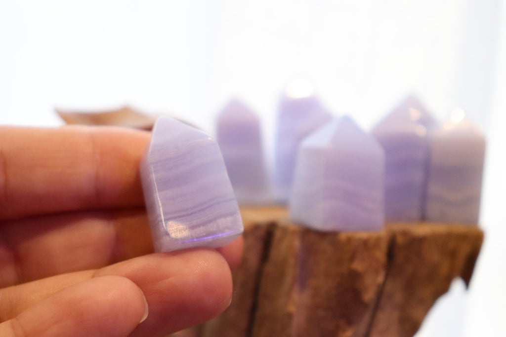 Blue Lace Agate Mini Points | 10g