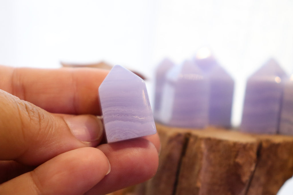 Blue Lace Agate Mini Points | 10g