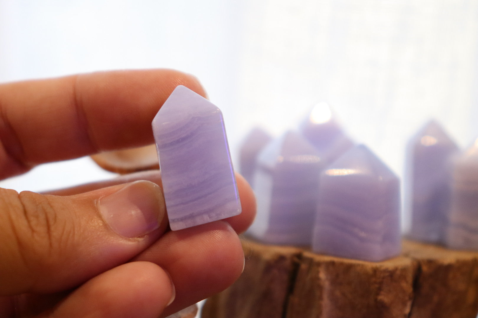 Blue Lace Agate Mini Points | 10g