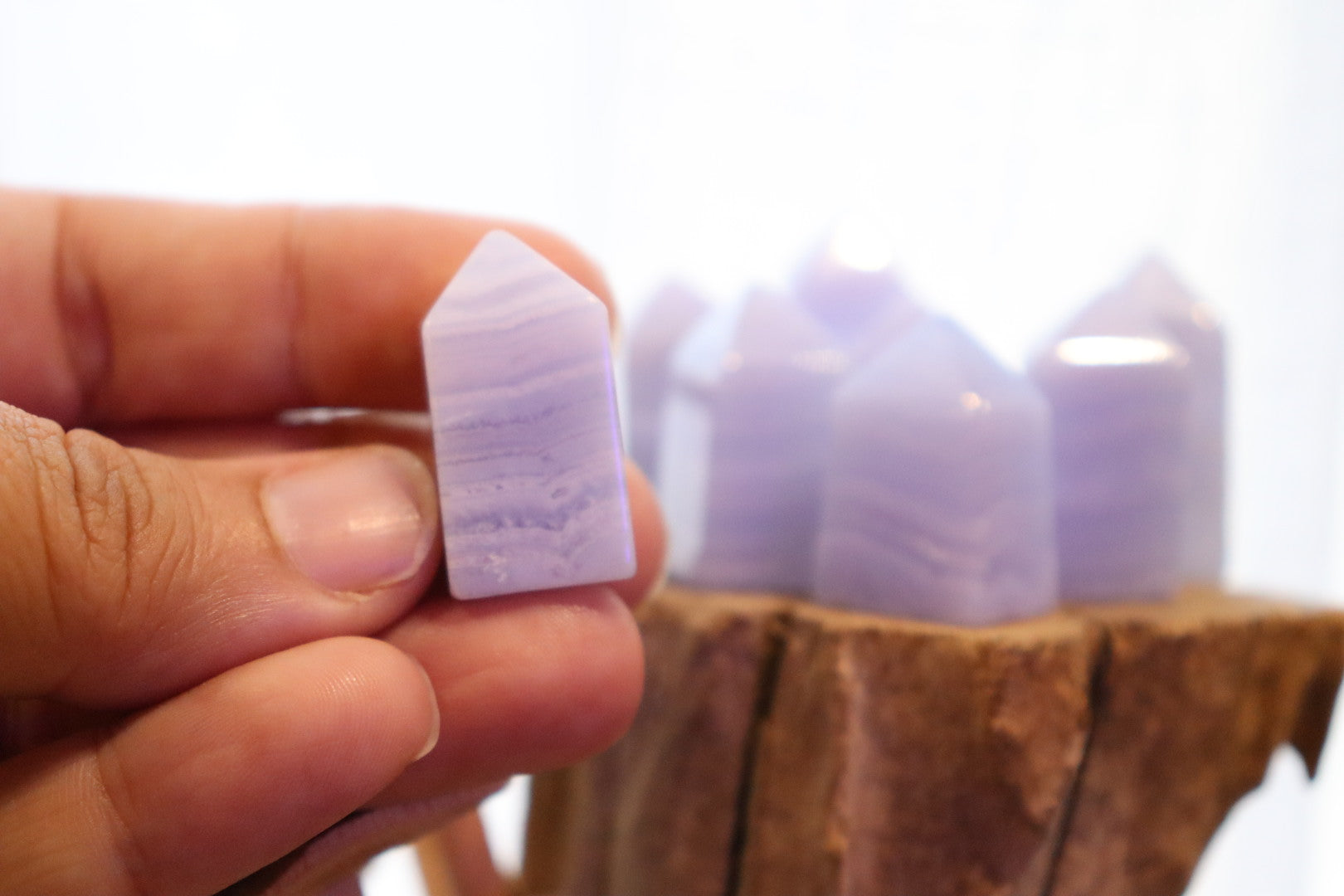 Blue Lace Agate Mini Points | 10g