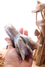 Druzy Agate Dragon Head Carving | 506g