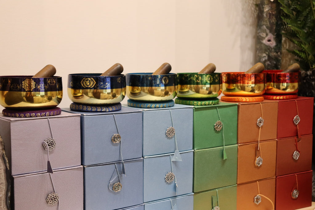 Sacral Chakra Singing Bowl Set