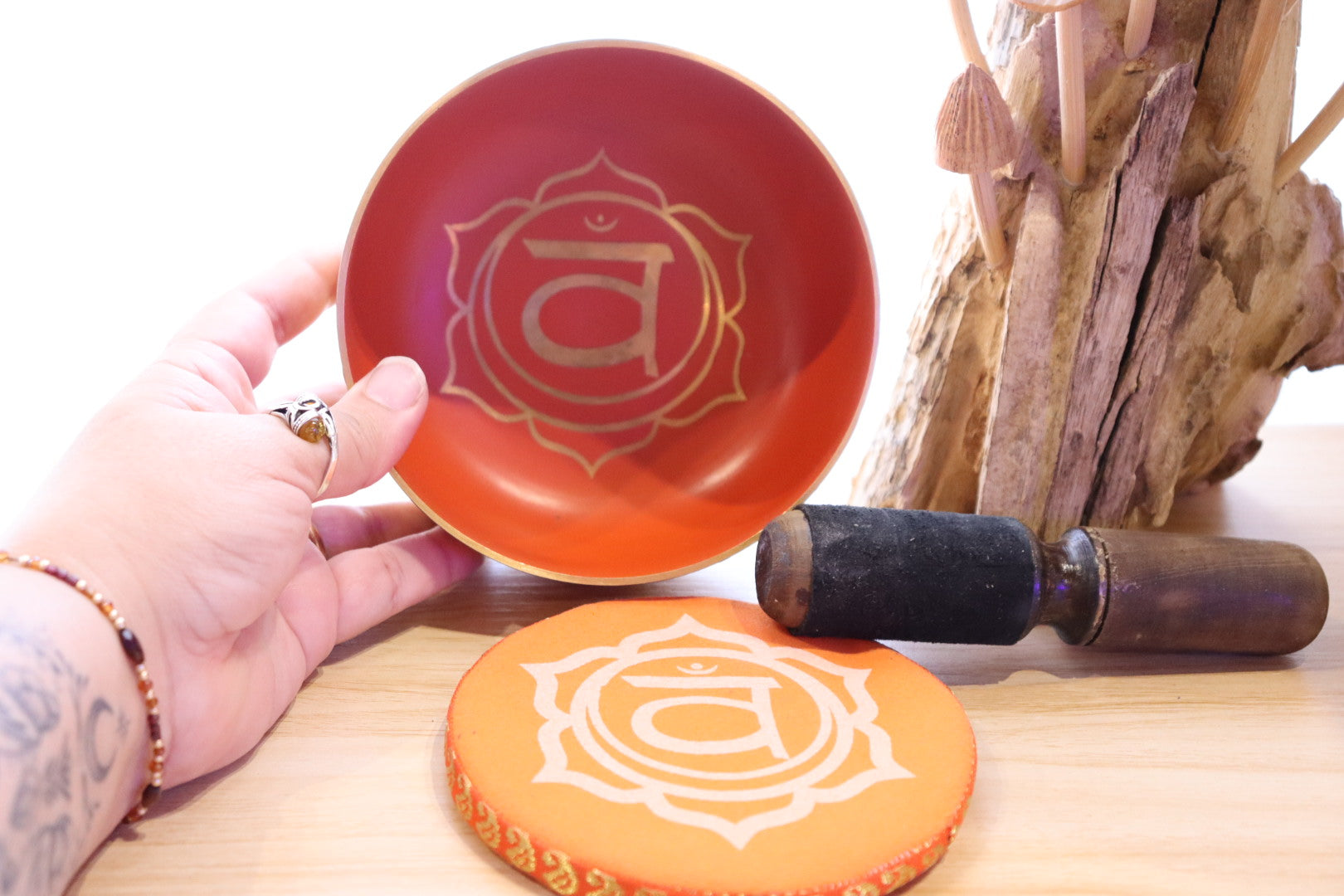 Sacral Chakra Singing Bowl Set