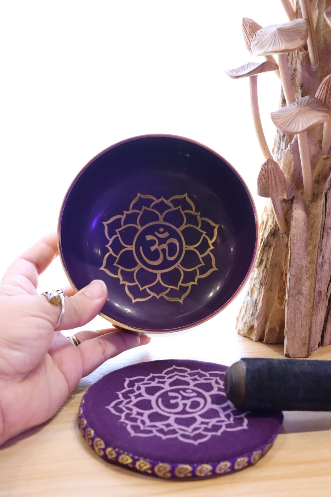 Crown Chakra Singing Bowl Set