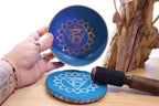 Throat Chakra Singing Bowl Set