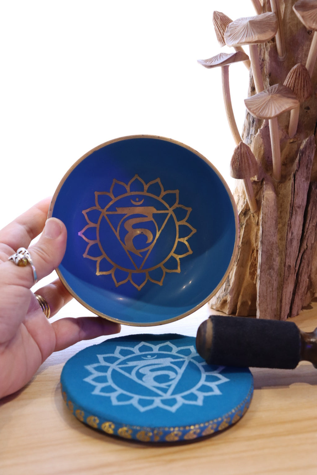 Throat Chakra Singing Bowl Set