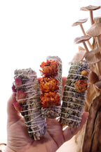 Floral White Sage Smudge Stick (10-12cm)