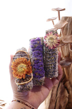 Floral White Sage Smudge Stick (10-12cm)