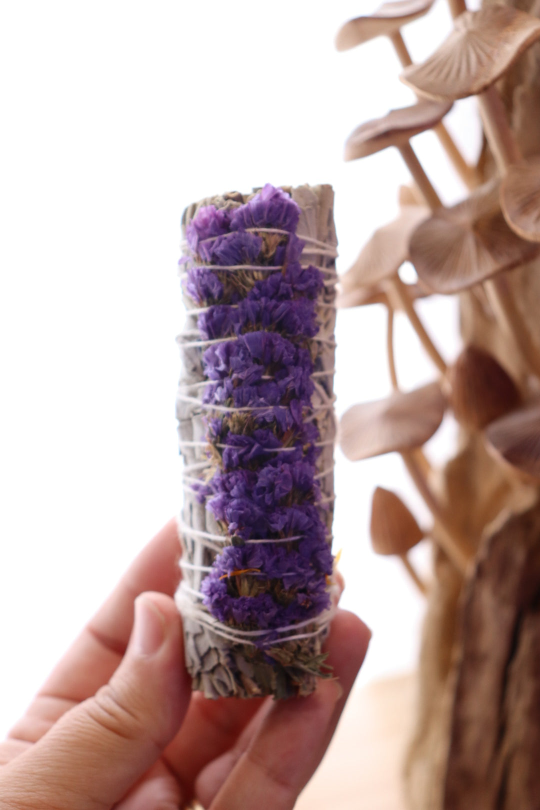 Floral White Sage Smudge Stick (10-12cm)