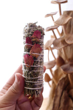 Floral White Sage Smudge Stick (10-12cm)