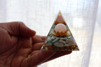 Orgonite Pyramid | Amazonite & Rose Quartz
